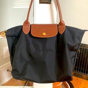 Black/Brown Medium Longchamp bag